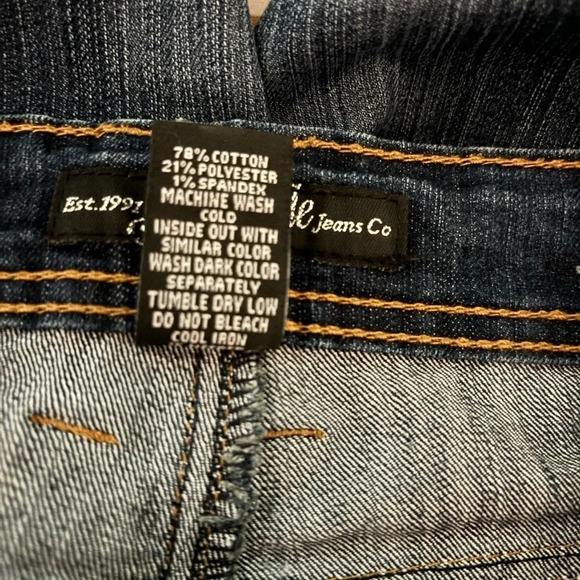 South Pole Jeans Womens Leg Rhinestone Embellished Pocket 8” Rise 30” Inseam Y2K - Picture 8 of 10